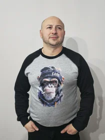 Прикольные футболки: Реглан Smoking monkey